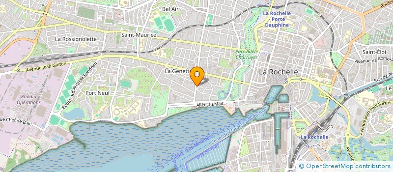 localisation de l'entreprise A.J.T.  LA ROCHELLE