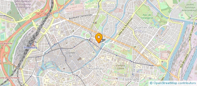 localisation de l'entreprise A.J.T. FINANCIERE à STRASBOURG