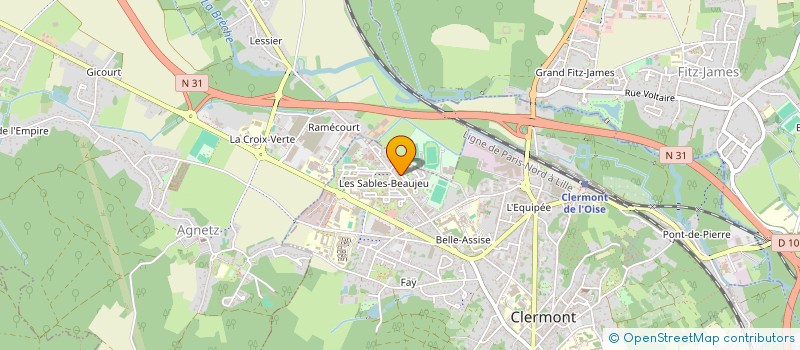 localisation de l'entreprise A.J TAXI  CLERMONT