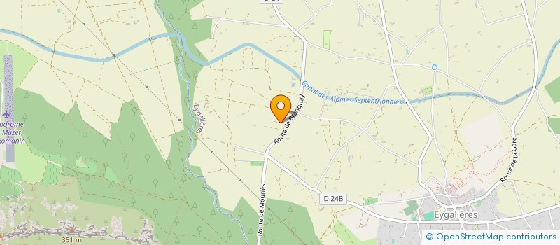 localisation de l'entreprise A.J. TP  ORGON