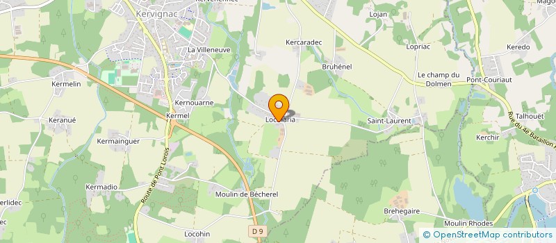 localisation de l'entreprise A&J TUFFIGO à KERVIGNAC