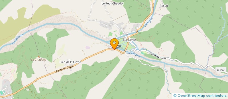 localisation de l'entreprise A J V  LA JAVIE