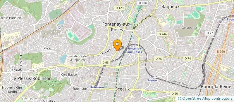 localisation de l'entreprise A.J.Y. CONSULTING à FONTENAY-AUX-ROSES