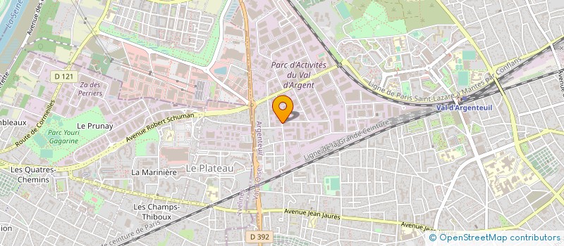 localisation de l'entreprise A J Y R à PONTOISE