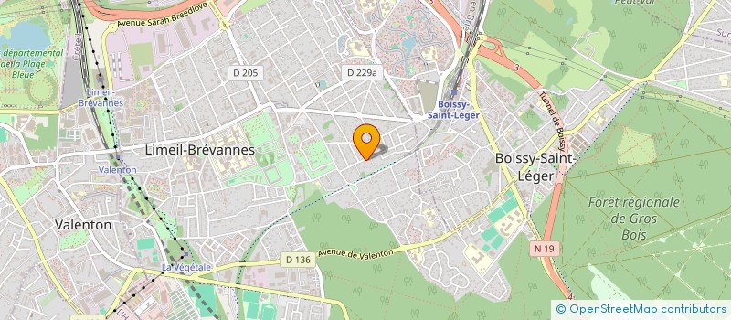 localisation de l'entreprise A.JD VTC  LIMEIL-BREVANNES