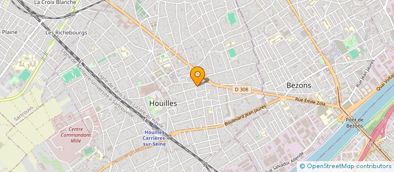 localisation de l'entreprise A JOLY PYROTECH PROD TARANIS à HOUILLES