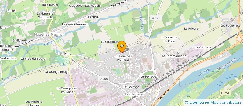 localisation de l'entreprise A JOURDES ET CIE à NAZELLES-NEGRON