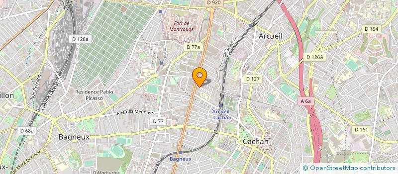 localisation de l'entreprise A.K. à CACHAN