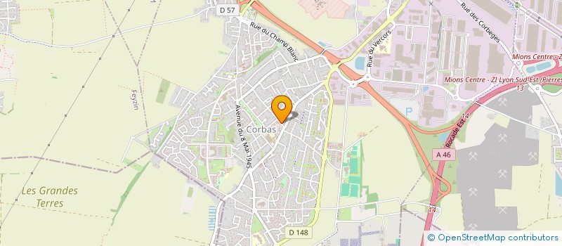 localisation de l'entreprise A.K. à CORBAS