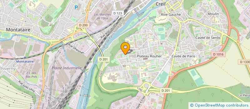 localisation de l'entreprise A.K AUTO  CREIL