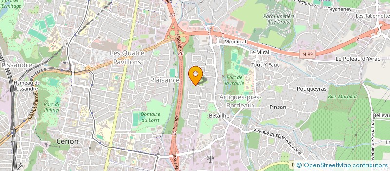 localisation de l'entreprise A.K BATIMENT 33  ARTIGUES-PRES-BORDEAUX