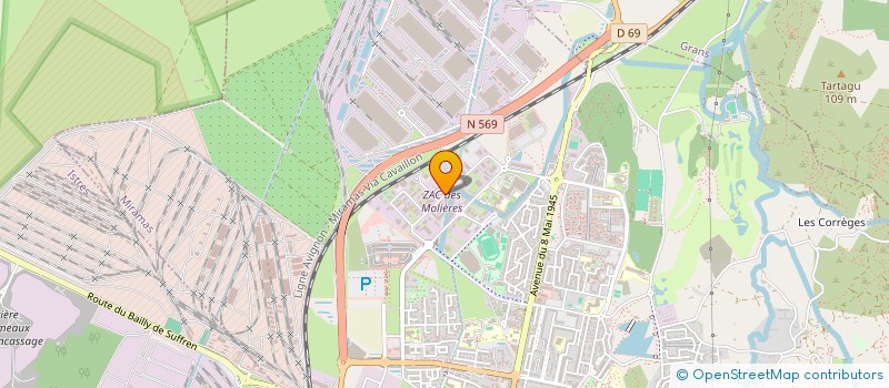 localisation de l'entreprise A K BATIMENT ET TRAVAUX PUBLICS à MIRAMAS