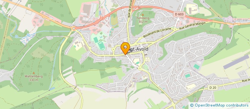 localisation de l'entreprise A.K.C. à SAINT-AVOLD