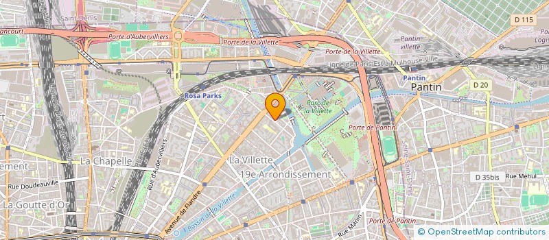 localisation de l'entreprise A.K.C.I.  PARIS