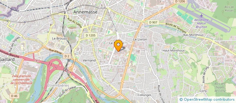 localisation de l'entreprise A K COIFFURE à ANNEMASSE