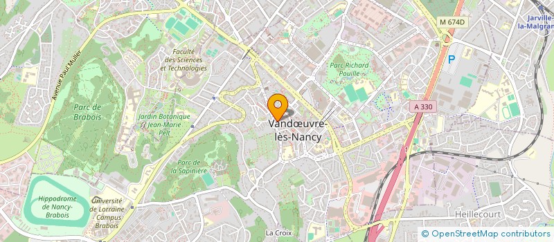 localisation de l'entreprise A K D MI VANDOEUVRE NANCY  VANDUVRE-LES-NANCY