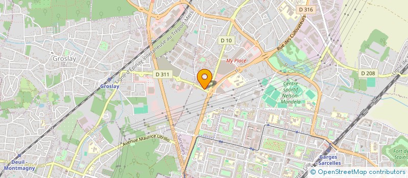 localisation de l'entreprise A.K. DISTRIBUTIONS  SARCELLES