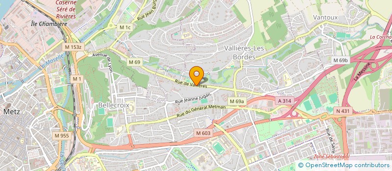 localisation de l'entreprise A & K EDITION  METZ