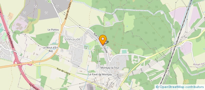 localisation de l'entreprise A.K ENERGIE à VILLEVAUDE