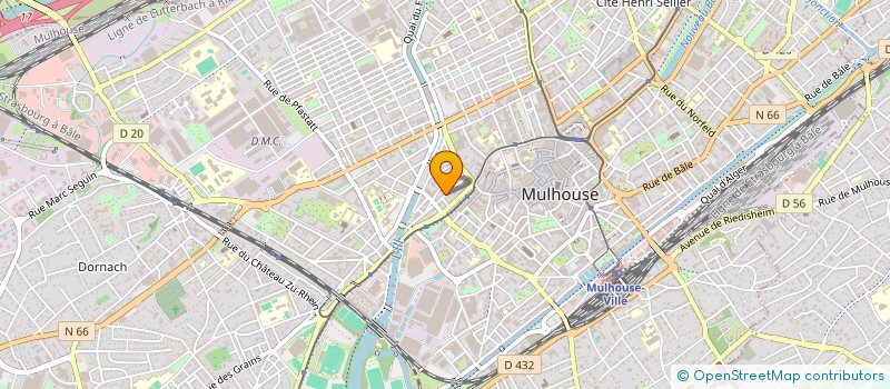 localisation de l'entreprise A.K.H.  MULHOUSE