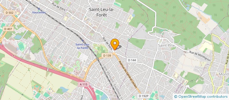 localisation de l'entreprise A.K.H.  SAINT-LEU-LA-FORET