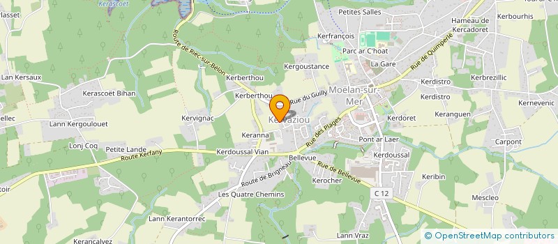 localisation de l'entreprise A-K-I  MOELAN-SUR-MER