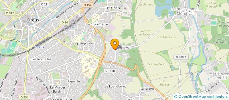 localisation de l'entreprise A.K IMMO à SAINTE-GEMME-MORONVAL