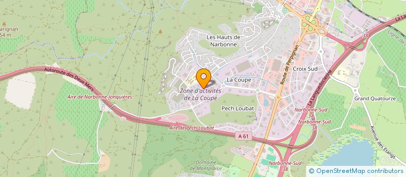 localisation de l'entreprise A.K. INVEST  NARBONNE