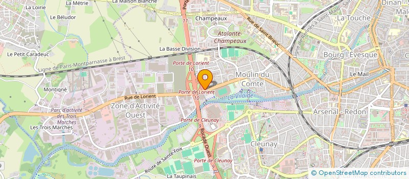 localisation de l'entreprise A K L à RENNES