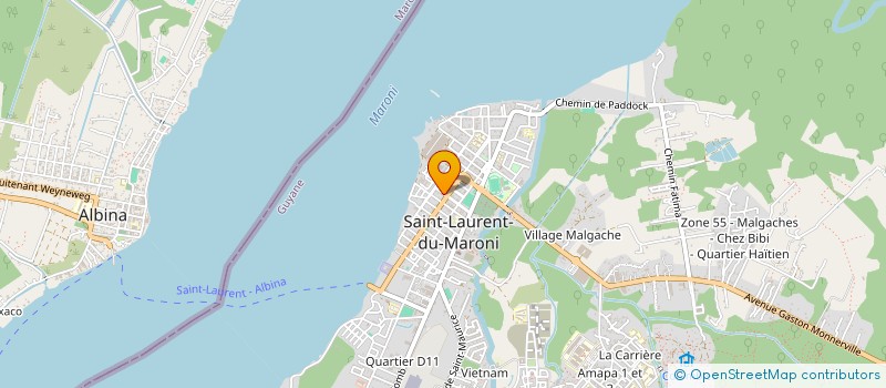 localisation de l'entreprise A&K LOCATION  SAINT-LAURENT-DU-MARONI