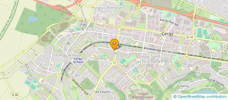 localisation de l'entreprise A.K.N INVESTISSEMENTS  CERGY