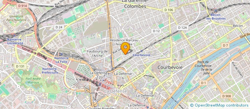 localisation de l'entreprise A&K PERFORMANCE à COURBEVOIE