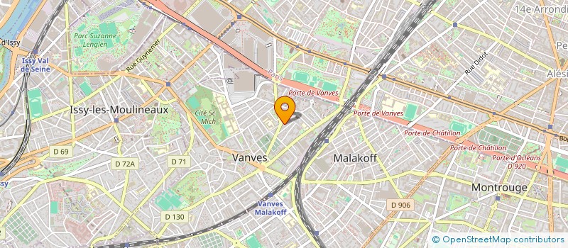 localisation de l'entreprise A.K.PORTAF  VANVES