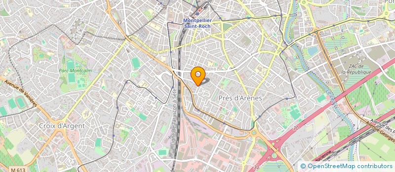 localisation de l'entreprise A.K.S. à MONTPELLIER