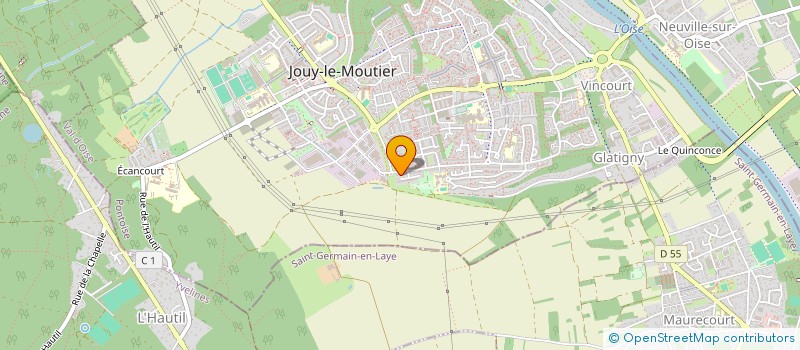 localisation de l'entreprise A.K.S IMMO  JOUY-LE-MOUTIER