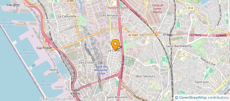 localisation de l'entreprise A.K TELECOM à MARSEILLE