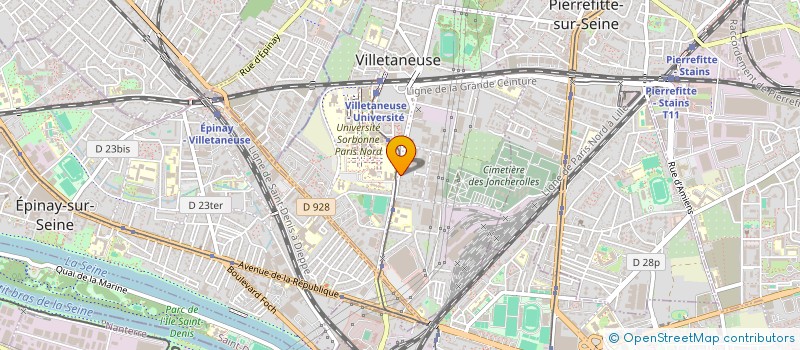 localisation de l'entreprise A.K TRANSPORT à VILLETANEUSE