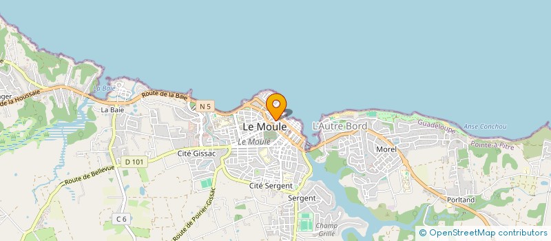 localisation de l'entreprise A'KAZ AIDE A DOMICILE à LE MOULE