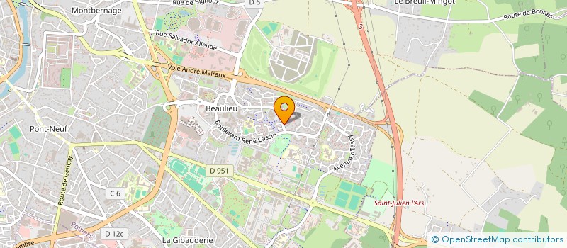 localisation de l'entreprise A-KIRA ASSOCIATION ETUDIANTE POUR L'ETUDE DES MEDIAS, DE LA COMMUNICATION, DES REPRESENTATIONS ET DU JEU VIDEO à POITIERS