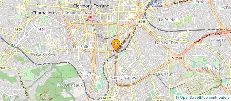 localisation de l'entreprise A.KOHHO  CLERMONT-FERRAND