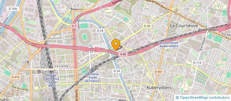 localisation de l'entreprise A-KWANDIES  AUBERVILLIERS