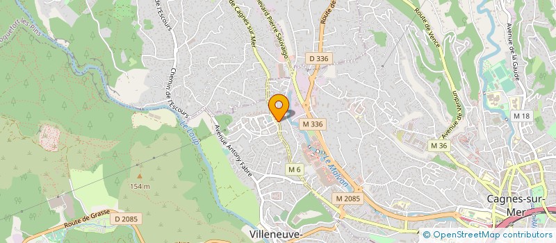 localisation de l'entreprise A.L. à CAGNES-SUR-MER