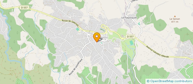 localisation de l'entreprise A.L.  FLAYOSC