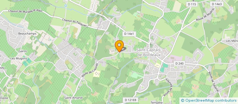 localisation de l'entreprise A&L  SAINT-CAPRAIS-DE-BORDEAUX