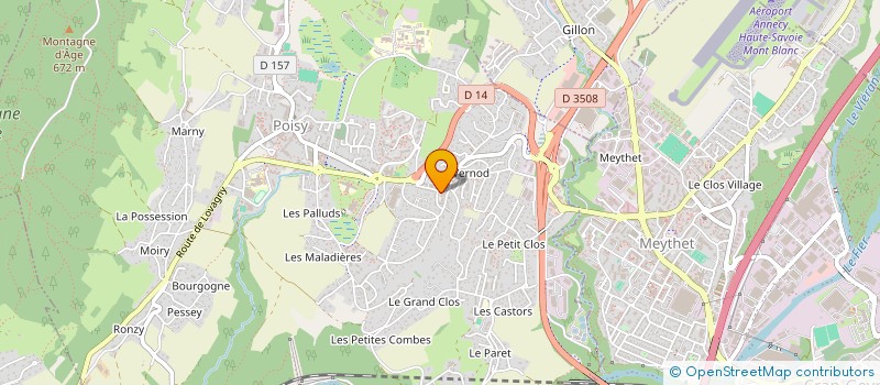 localisation de l'entreprise A.L.  POISY