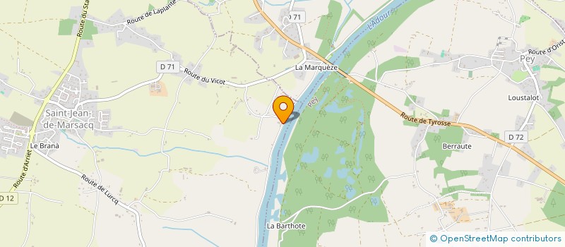 localisation de l'entreprise A.L.A  SAINT-JEAN-DE-MARSACQ