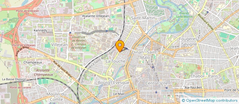 localisation de l'entreprise A L'ABORDAGE  RENNES