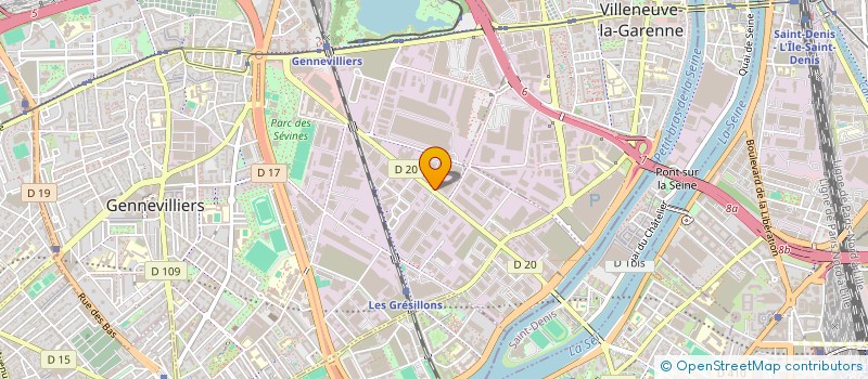 localisation de l'entreprise A L ABRI à GENNEVILLIERS