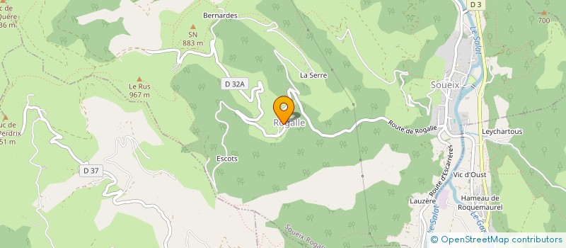 localisation de l'entreprise A L'ABRI DE LA MOUSSON à SOUEIX-ROGALLE