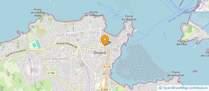 localisation de l'entreprise A L'ABRI DES FLOTS à DINARD